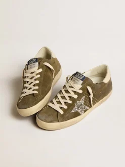 Super-Star Sneakers in Olive Night