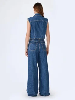 Taylor Wide Pleat Jean in Sweet Memory