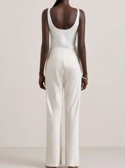 The Myrna Pant in Oyster