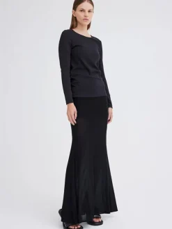 Vere Long Sleeve Top in Black