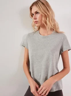 Vintage Little Boy Tee in Heather Grey